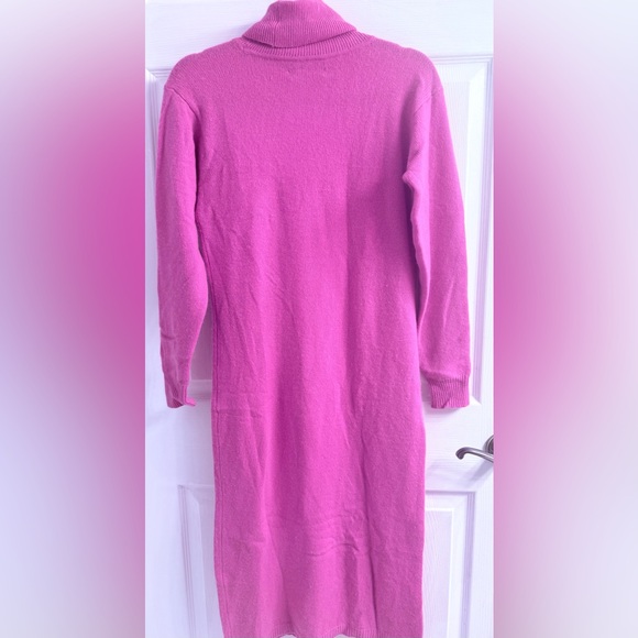Ralph Lauren 100% Cashmere Women's Sweater Turtleneck Dress  Pink - Picture 6 of 7